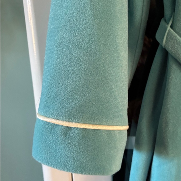 Vanity Fair sz S Vintage Blue Robe with White Trim euc - Picture 4 of 10